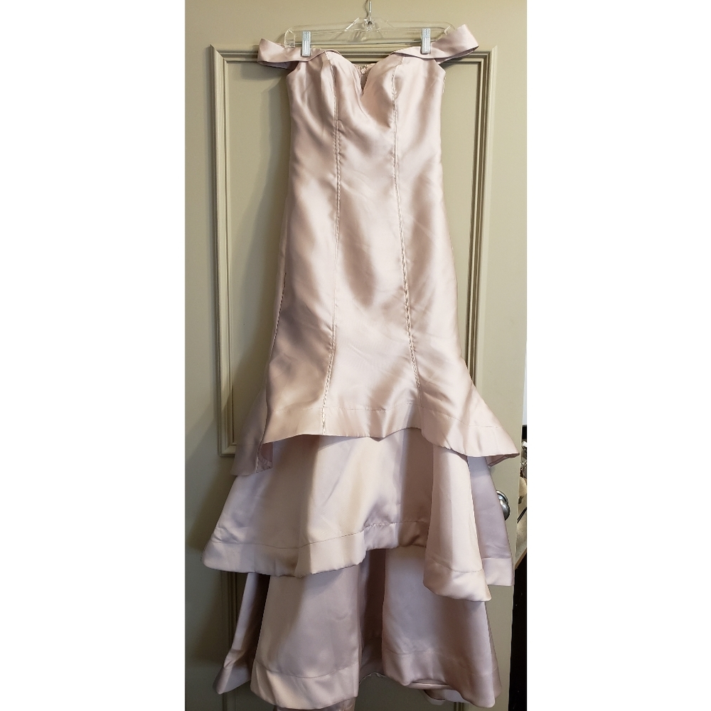 Blush Pink Tiered Gown